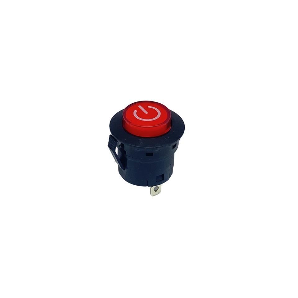 ROCKER BUTON YAYLI (POWER İŞARETLİ-KIRMIZI IŞIKSIZ) (26 MM) (PBS3 16A 250V AC T85)