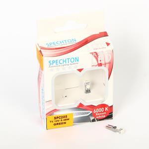 SPECHTON 12V DİPSİZ T5 AMPUL 3 LEDLİ YEŞİL 0.48W (2 AD)