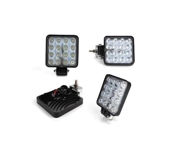 10V-30V ÇALIŞMA LAMBASI (16 X 3W POWER LEDLİ) KARE (108*108)
