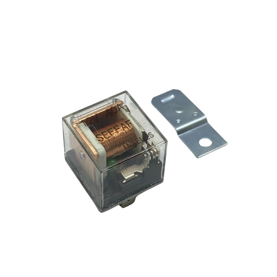 12V RÖLE 5 UÇLU 40 A IŞIKLI (ŞEFFAF) (ÇİFT PLATİN) (30-85-86-87-87a)