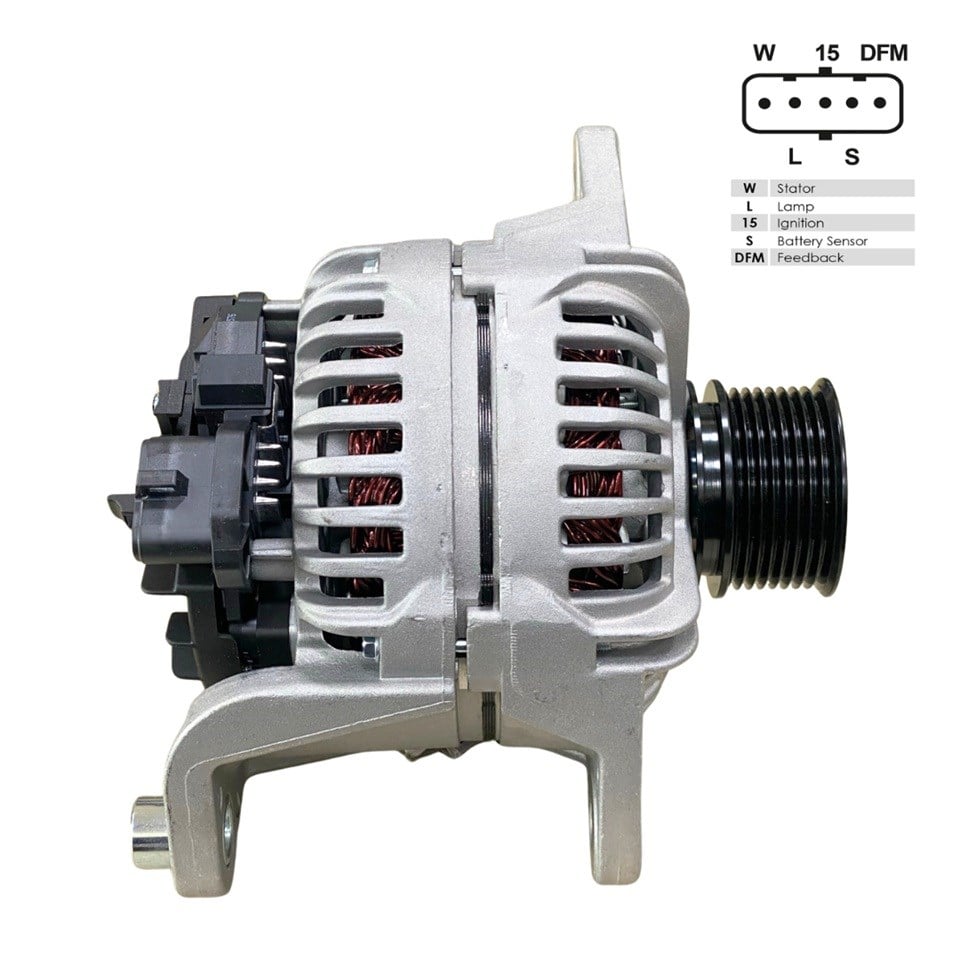 BOSCH 24V ALTERNATÖR DİNAMO 110 A (5 FİŞ SOKETLİ) (W-L-15-S-DFM) RENAULT-VOLVO