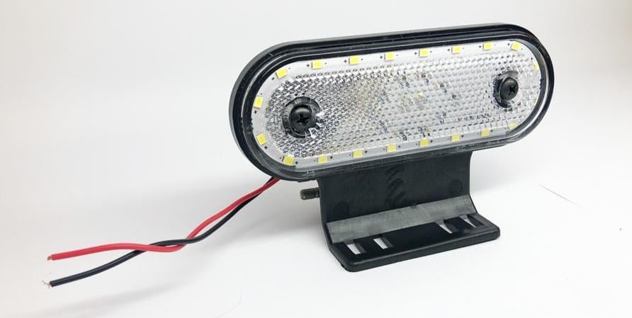 12V-24V YAN PARK LAMBASI DORSE SİDE MARKER BEYAZ OVAL (20 LEDLİ)