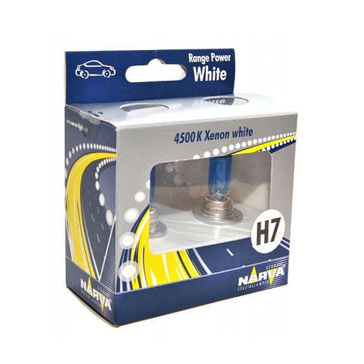 NARVA 12V H7 AMPUL (2X5W DİPSİZ AMPULLÜ) 85W 4500K BEYAZ IŞIK (2 AD)