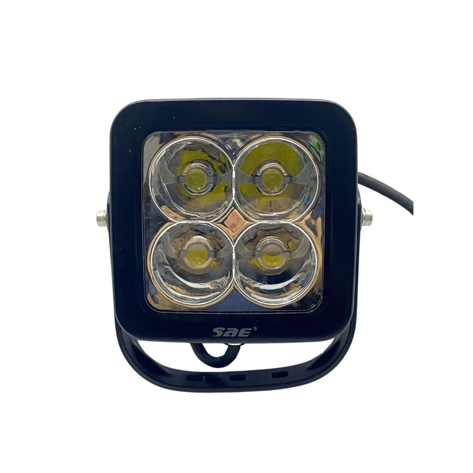 9V-36V ÇALIŞMA LAMBASI OFF-ROAD KARE 40W (4 LEDLİ) (115*115 MM)