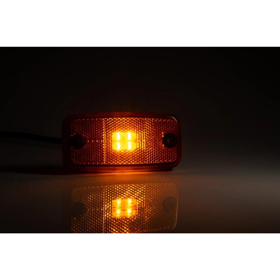 FRISTOM 12V-24V DORSE YAN LAMBASI SİDE MARKER SARI (4 LEDLİ) (110*55 MM) HELLA TİPİ E9 