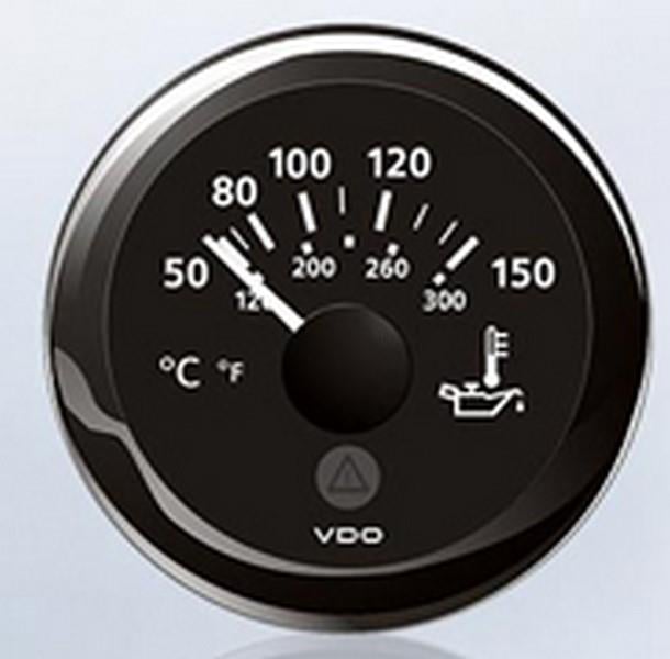 VDO 12V-24V YAĞ HARARETİ SAAT (50°C-150 °C) (8 UÇLU SOKETLİ KABLOLU)
