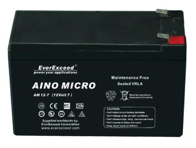 EVEREXCEED 12V 7 AH AKÜ KURU TİP (KÜÇÜK FİŞLİ) (151*65*94) (2.1 KG)