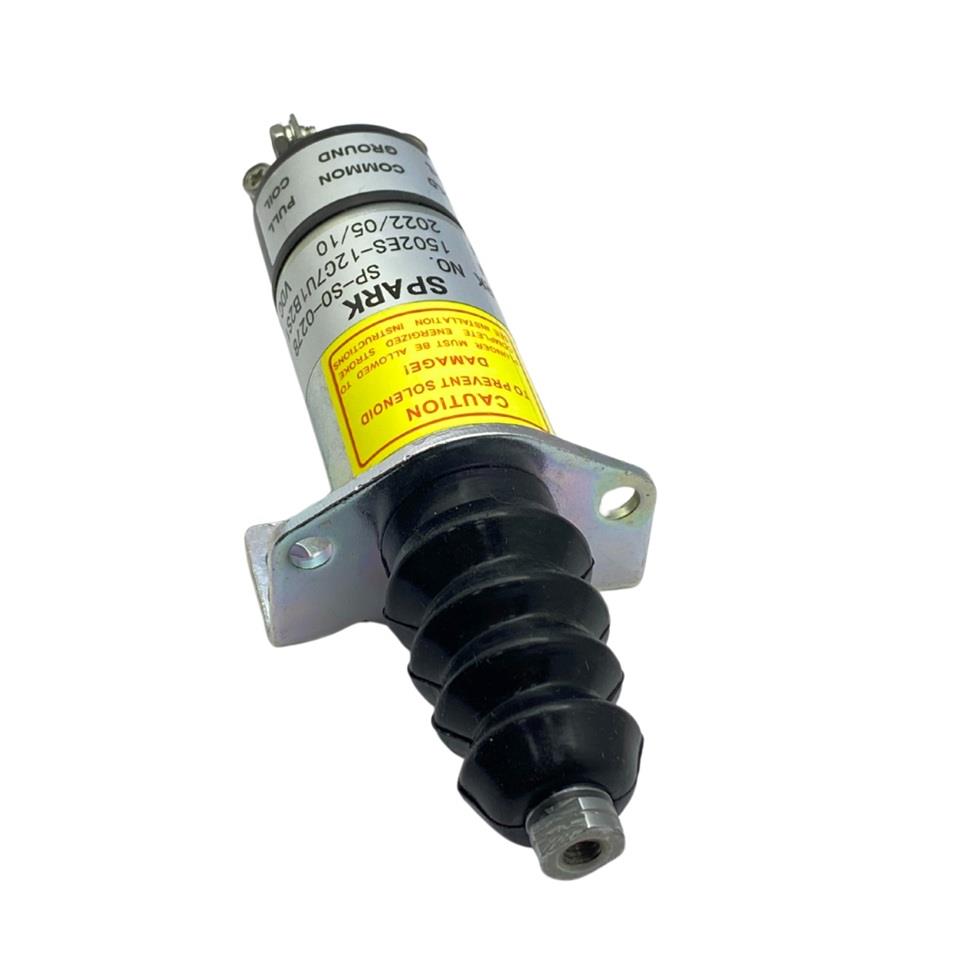 12V STOP SELENOİDİ ÖNDEN AYAKLI (3 ÇIKIŞ) (PLATİNLİ) LISTER PETER JENERATÖR