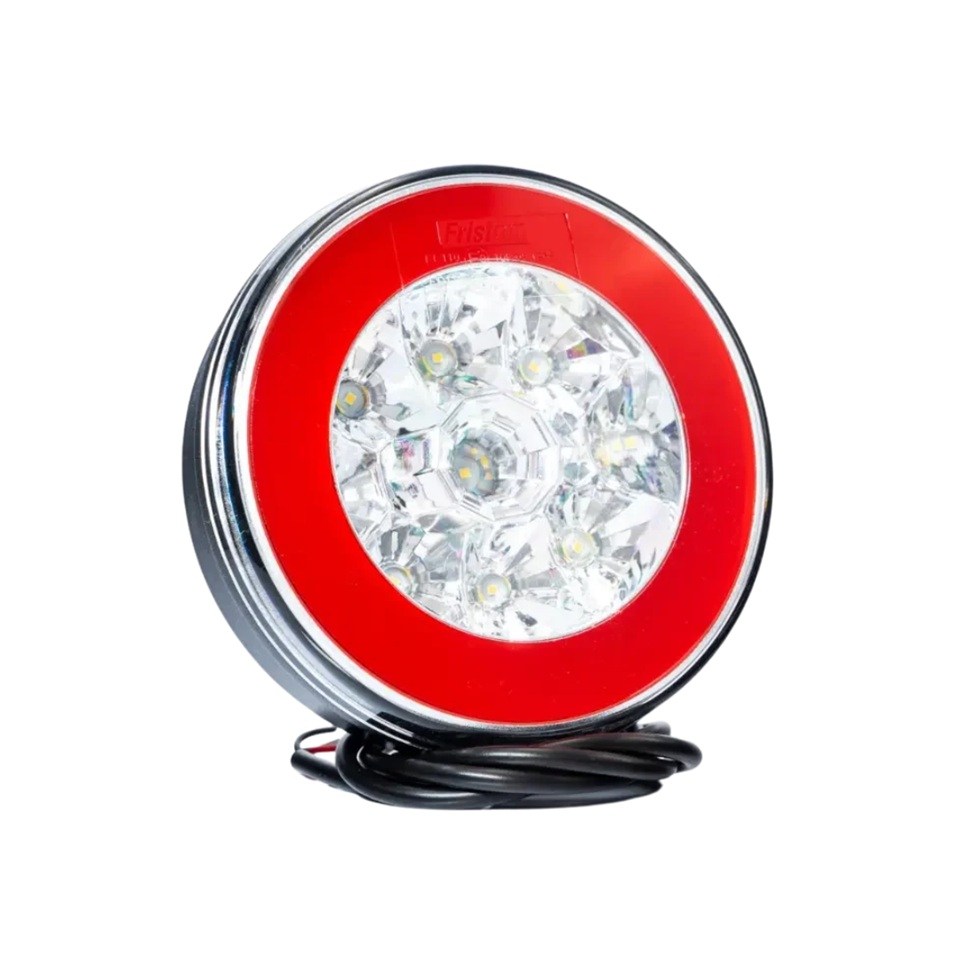 FRISTOM 12-24V PARK-GERİ VİTES LAMBASI LEDLİ (YUVARLAK) (140 MM) E9