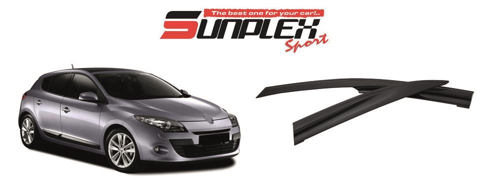SUNPLEX CAM RÜZGARLIĞI MUGEN RENAULT MEGANE III 2009 > (4 AD)