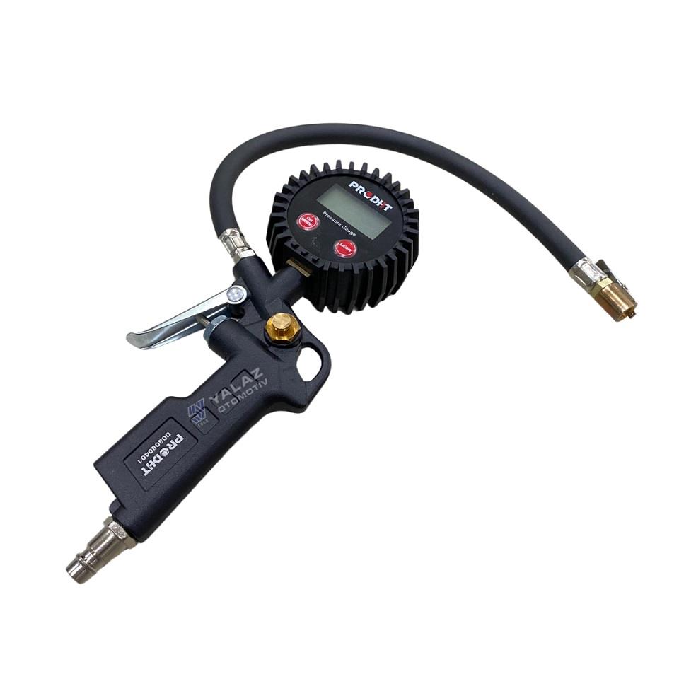 LASTİK ŞİŞİRME HAVA JAKI (BASINÇ ÖLÇERLİ) (0-150 psi / 0-15 bar) (DİJİTAL)