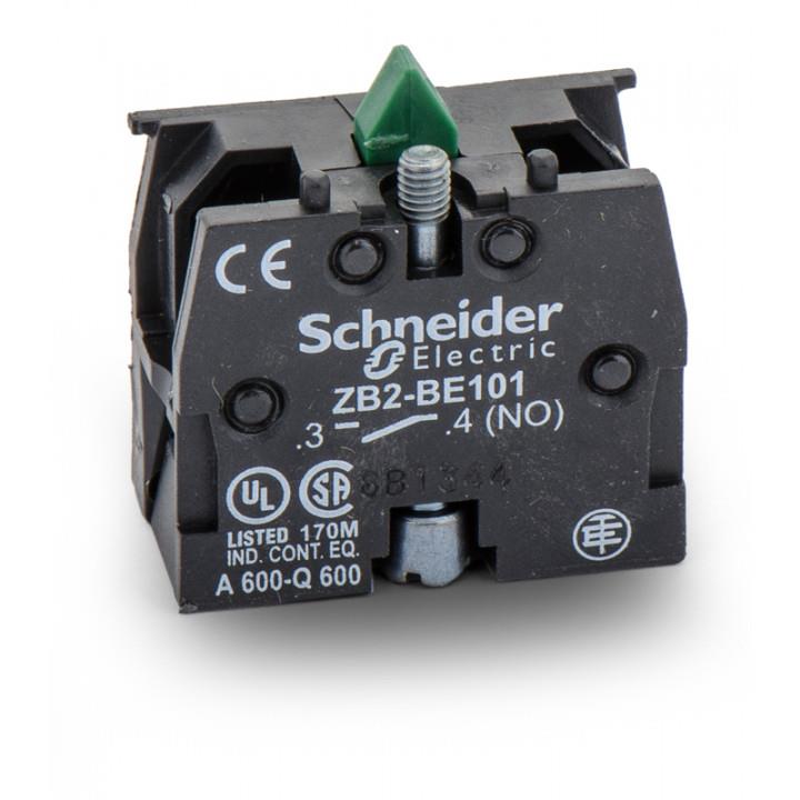 SCHNEIDER ZB2 YAYLI BUTONLAR İÇİN KONTAK BLOĞU (3-4-NO) (1NA) YEŞİL