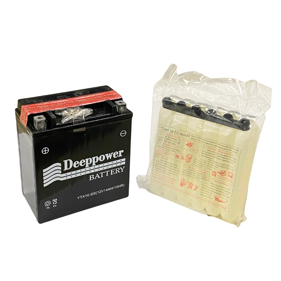 DEEPPOWER 12V 14 AH MOTOSİKLET AKÜSÜ 230 A (EN) (150*87*163) (TERS)
