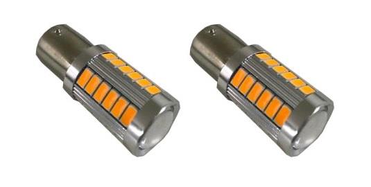 12V 93 AMPUL 33 LEDLİ SARI YAKIN TIRNAK (MERCEKLİ) (2 AD)