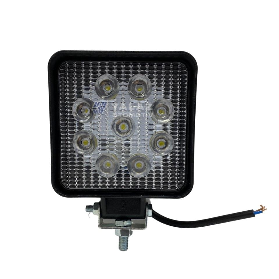 8V-110V ÇALIŞMA LAMBASI KARE (9 X 3W POWER LEDLİ) (108*108*40 MM)