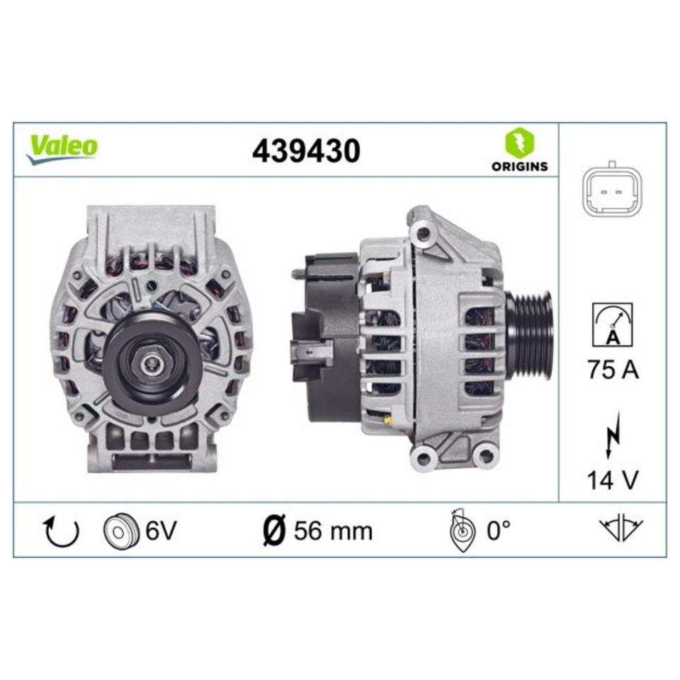 VALEO 12V ALTERNATÖR DİNAMO 75 A (L-DFM) DACIA-RENAULT