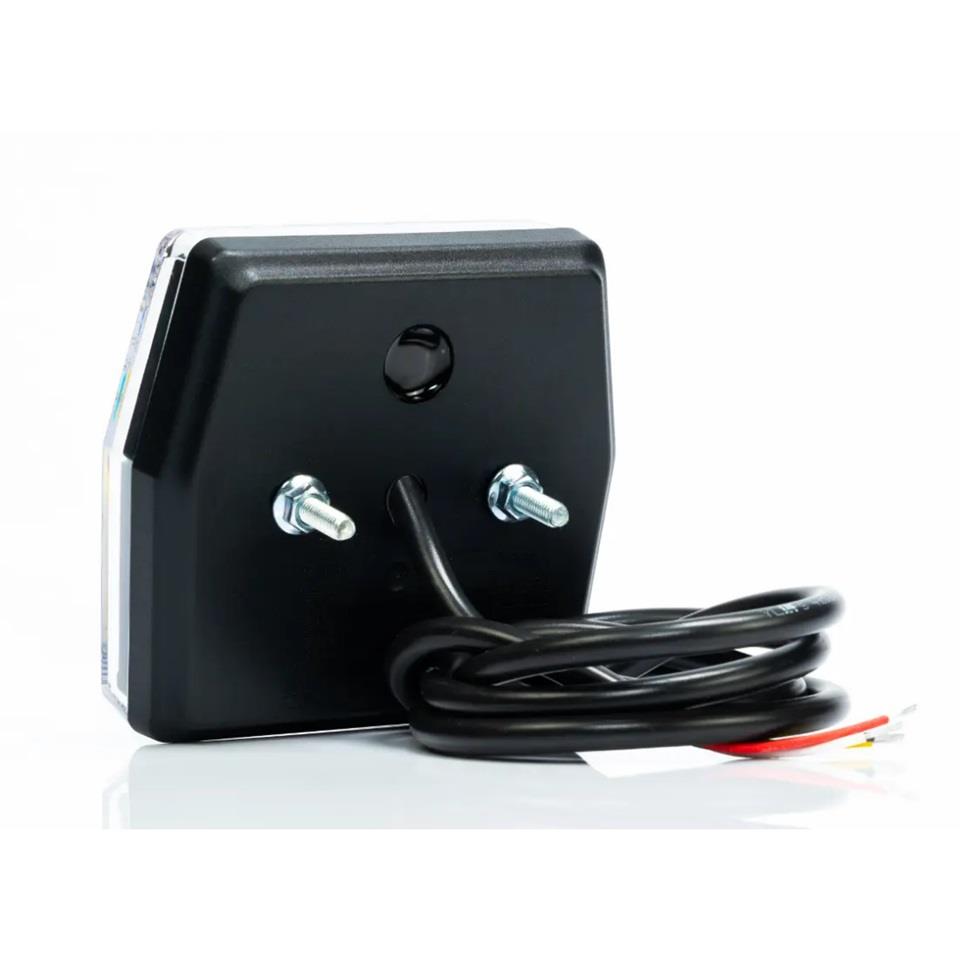 FRISTOM 12V-24V STOP LAMBASI KARE (LEDLİ) (PARK-FREN-SİNYAL-PLAKA) (100*93 MM) E9