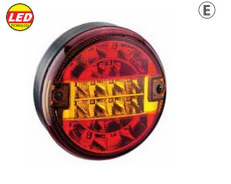 MARS 24V STOP LAMBASI YUVARLAK (LEDLİ) (3 FONKSİYONLU) (KIRMIZI-SARI) (140*60 MM) YM