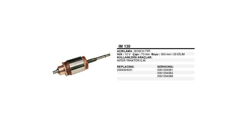 12V MARŞ KOLLEKTÖRÜ BOSCH TİPİ EM 