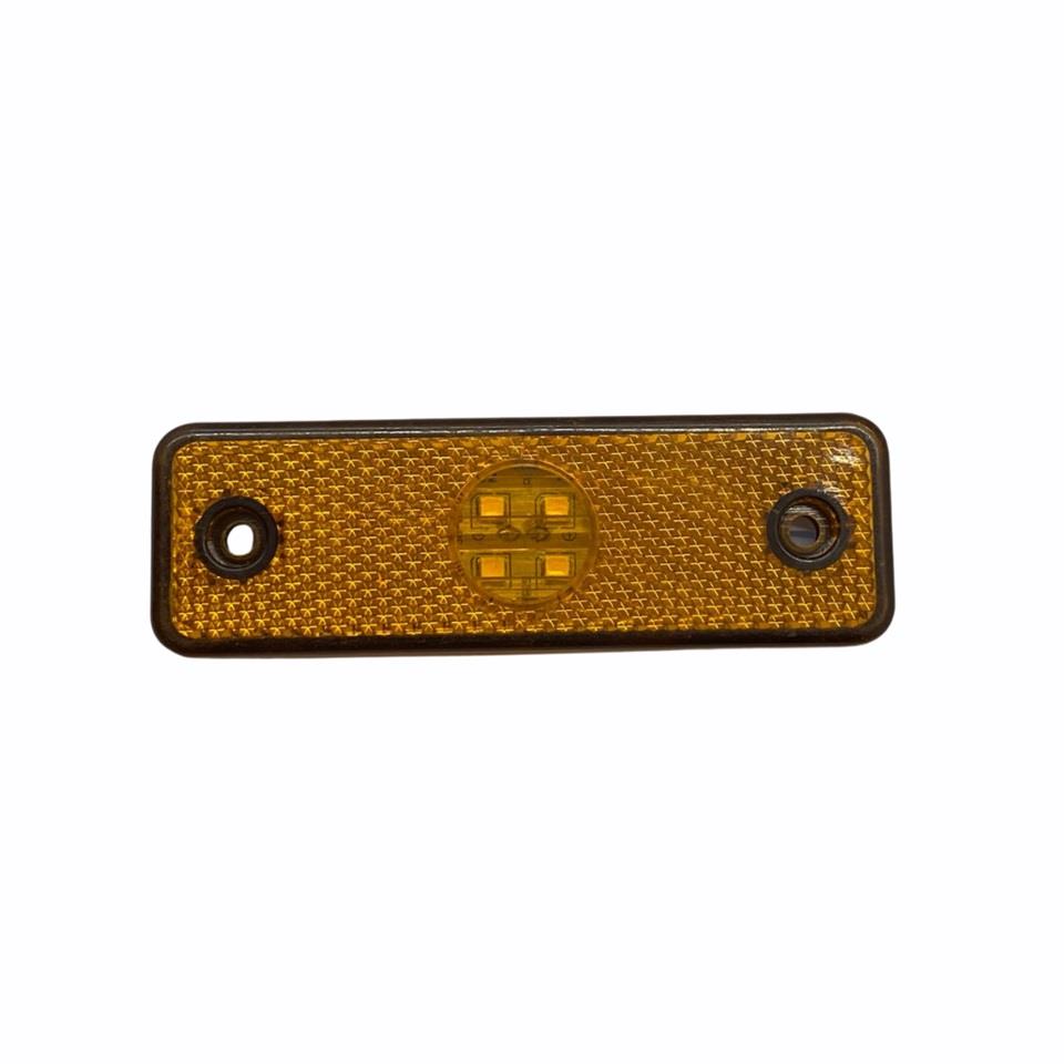 24V YAN SİNYAL LAMBASI DORSE SİDE MARKER SARI (4 LEDLİ) (98*32 MM)