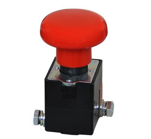 12V-220V ELEKTRİKLİ ACİL STOP BUTONU 125 A İTMELİ-ÇEKMELİ (DEVRE KESİCİ)