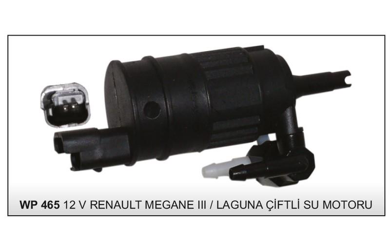 12V SU FISKİYE MOTORU ÇİFT ÇIKIŞ (SOKETLİ) RENAULT CLIO/MEGANE/KANGOO
