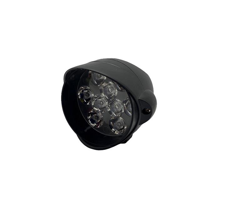 9V-85V LAMBA 9 LEDLİ 15W BEYAZ YUVARLAK MOTOSİKLET-UNIVERSAL (68 MM)