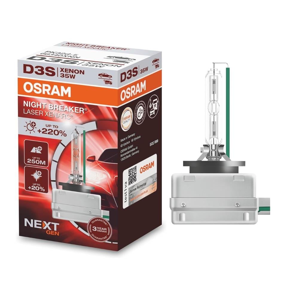 OSRAM XENON AMPUL D3S 35W +%220 FAZLA IŞIK +%20 BEYAZ IŞIK 4400K