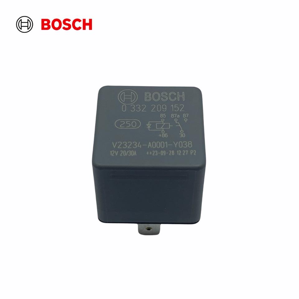 BOSCH 12V RÖLE 5 UÇLU 20/30A (ÇİFT PLATİN) (DİYOTLU) (30-85-86-87-87a) PORTUGAL