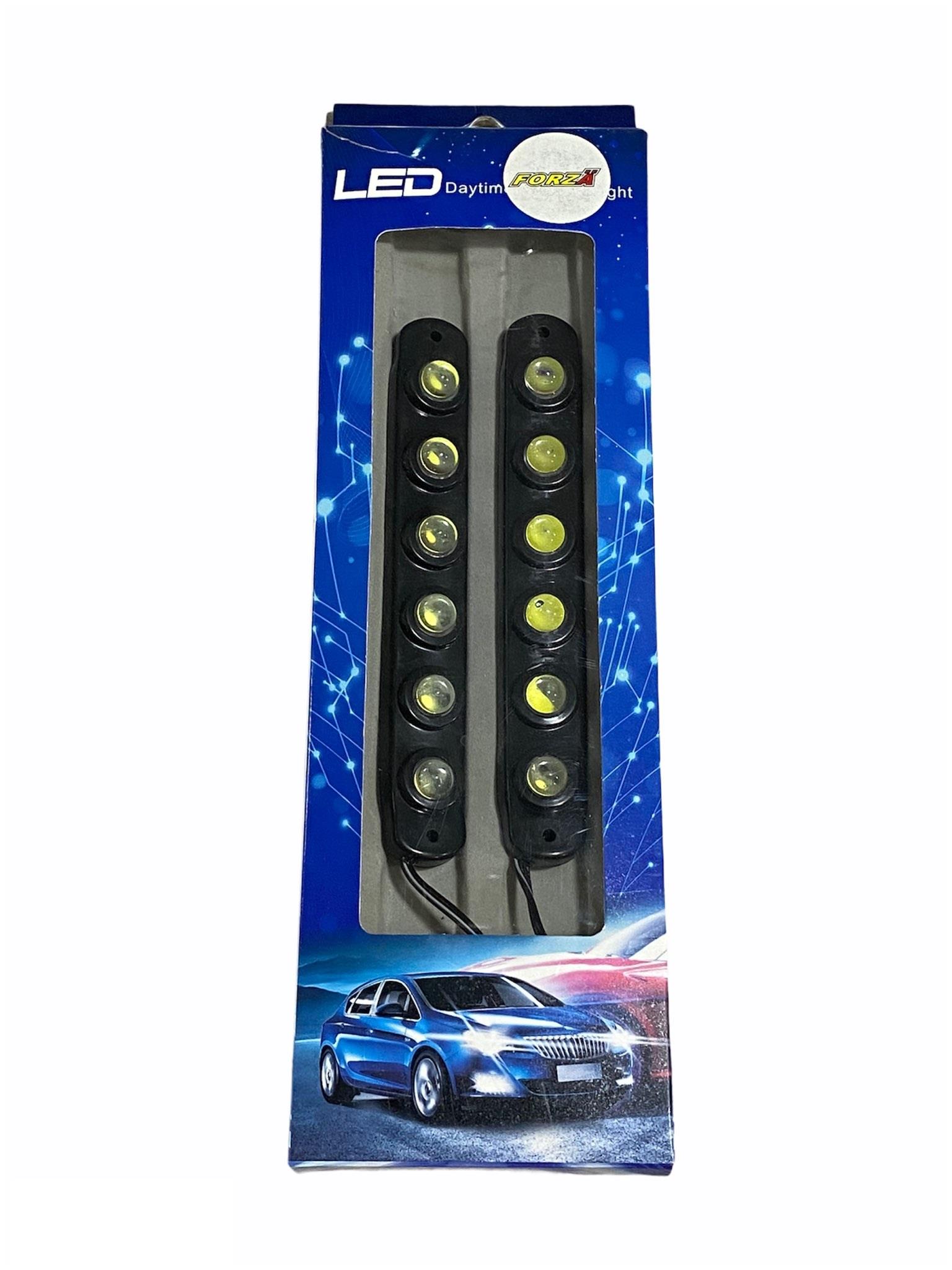 12V GÜNDÜZ SÜRÜŞ ESNEK TİP 6 LEDLİ (MERCEKLİ) (129*19) (2 AD)