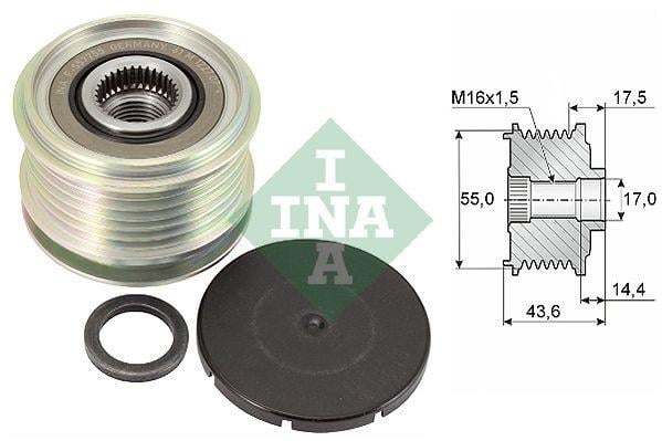 INA ALTERNATÖR KASNAK RULMANLI 6-KANAL DACIA-NISSAN-RENAULT