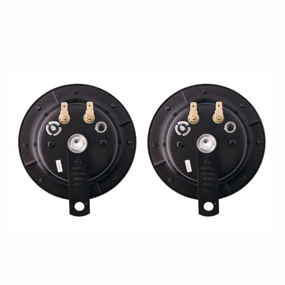 HELLA 12V DİDİT KORNA 310/380 HZ SÜPERTON (SİYAH) (TAKIM)