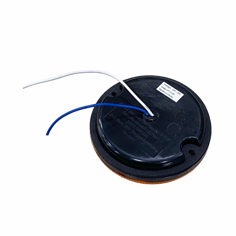 HELLA 12V-24V SİNYAL LAMBASI SARI (17 LEDLİ) (YUVARLAK 95 MM)