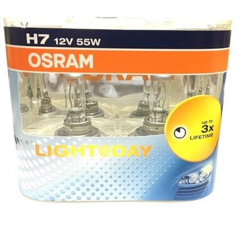 OSRAM 12V H7 AMPUL 55W LIGHT DAY (3 KAT UZUN ÖMÜRLÜ) (2 AD)