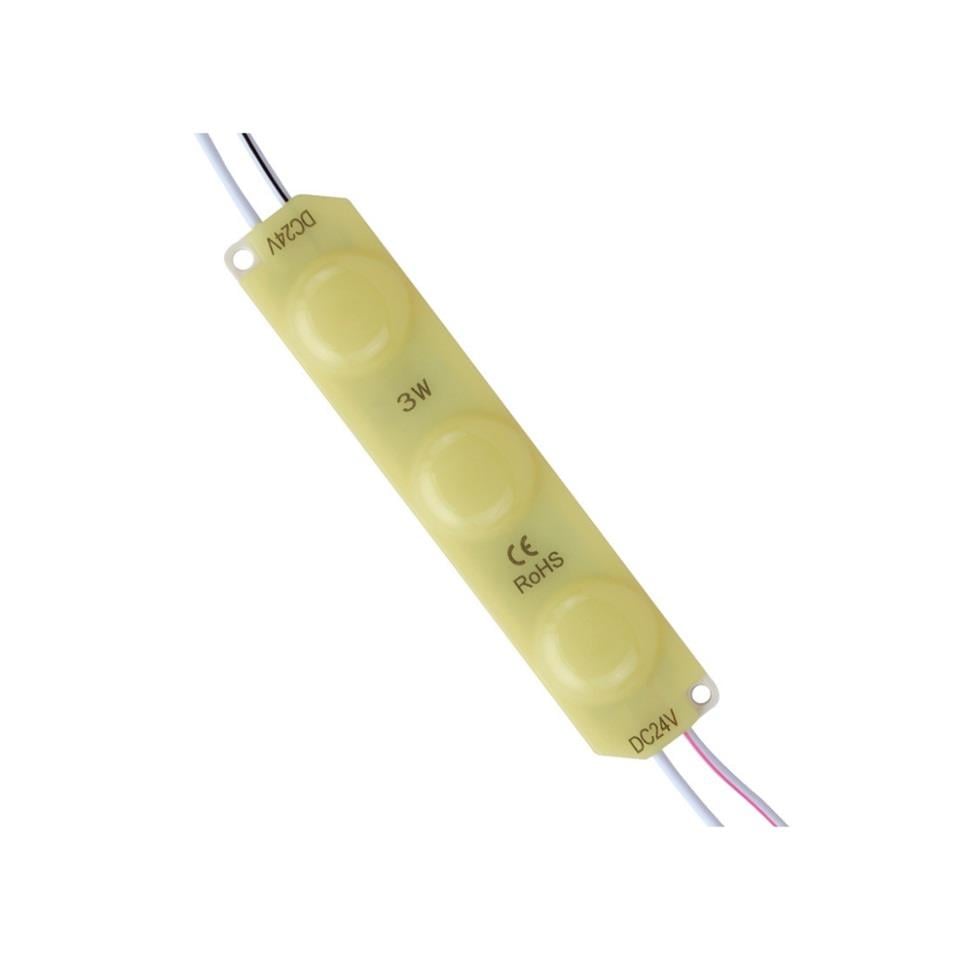 24V PARMAK LAMBA 3-LEDLİ SARI (94*20 MM)