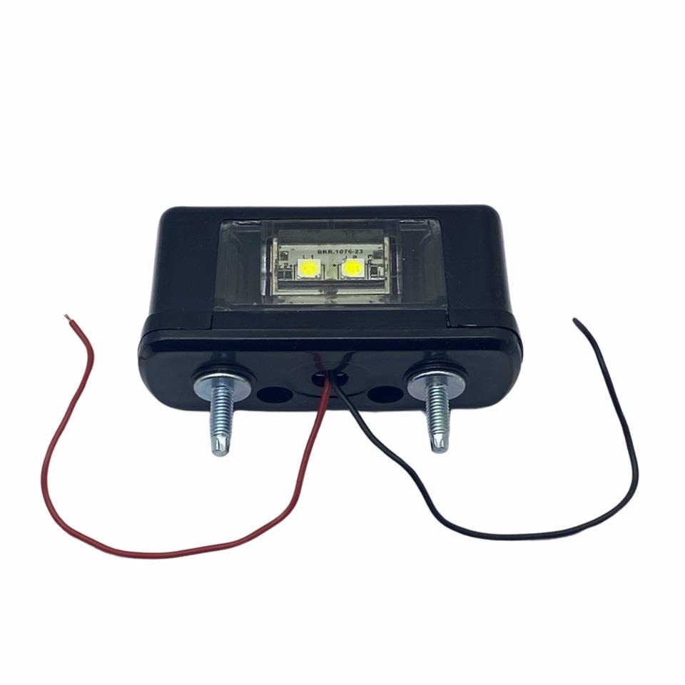 12V-24V PLAKA LAMBASI 4 LEDLİ (SİYAH) (78*30*39 MM)