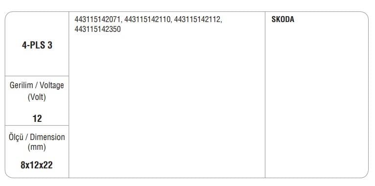 MEGA MARŞ KÖMÜRÜ SKODA (4 AD)