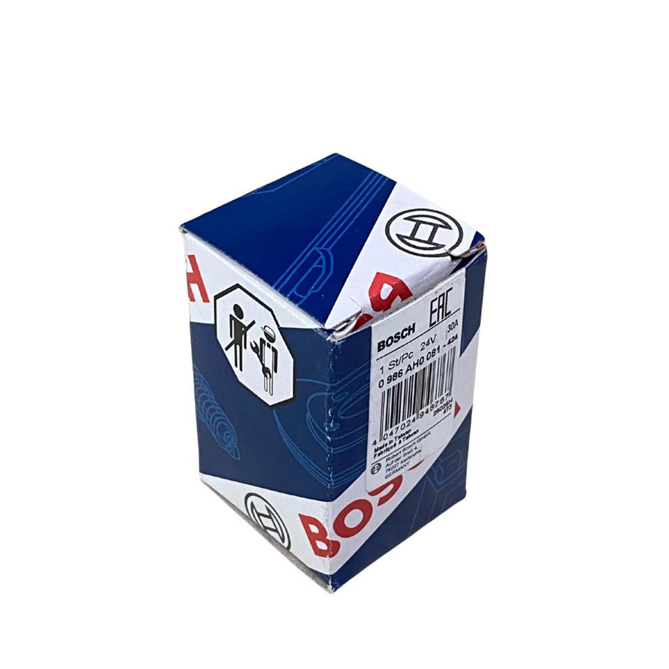BOSCH 24V RÖLE 4 UÇLU 30 A (70 A TİPİ) (30-85-86-87) TAIWAN