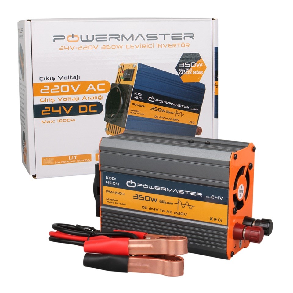 24V DC > 220V AC İNVERTÖR 350W (MODİFİYE SİNÜS) (MAŞALI)