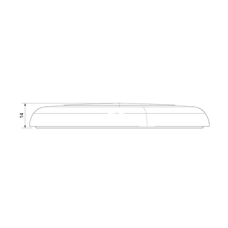 SANEL 24V SPOT TAVAN LAMBA 24 LEDLİ MAVİ (SU GEÇİRMEZ) (100 MM) (BUTONSUZ)