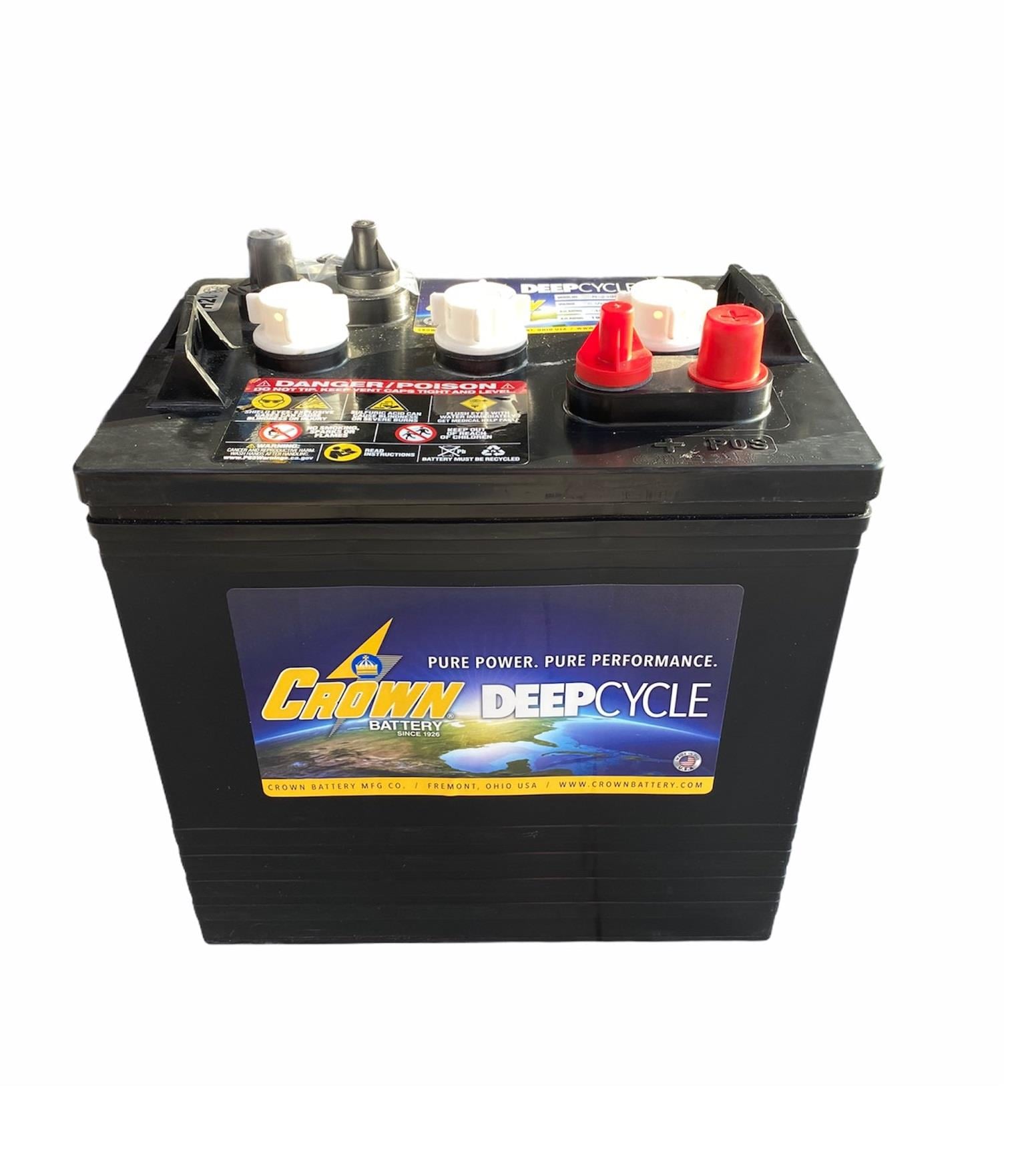 CROWN BATTERY 6V 240 AH SULU DEEP CYCLE AKÜ (260*175*245) USA