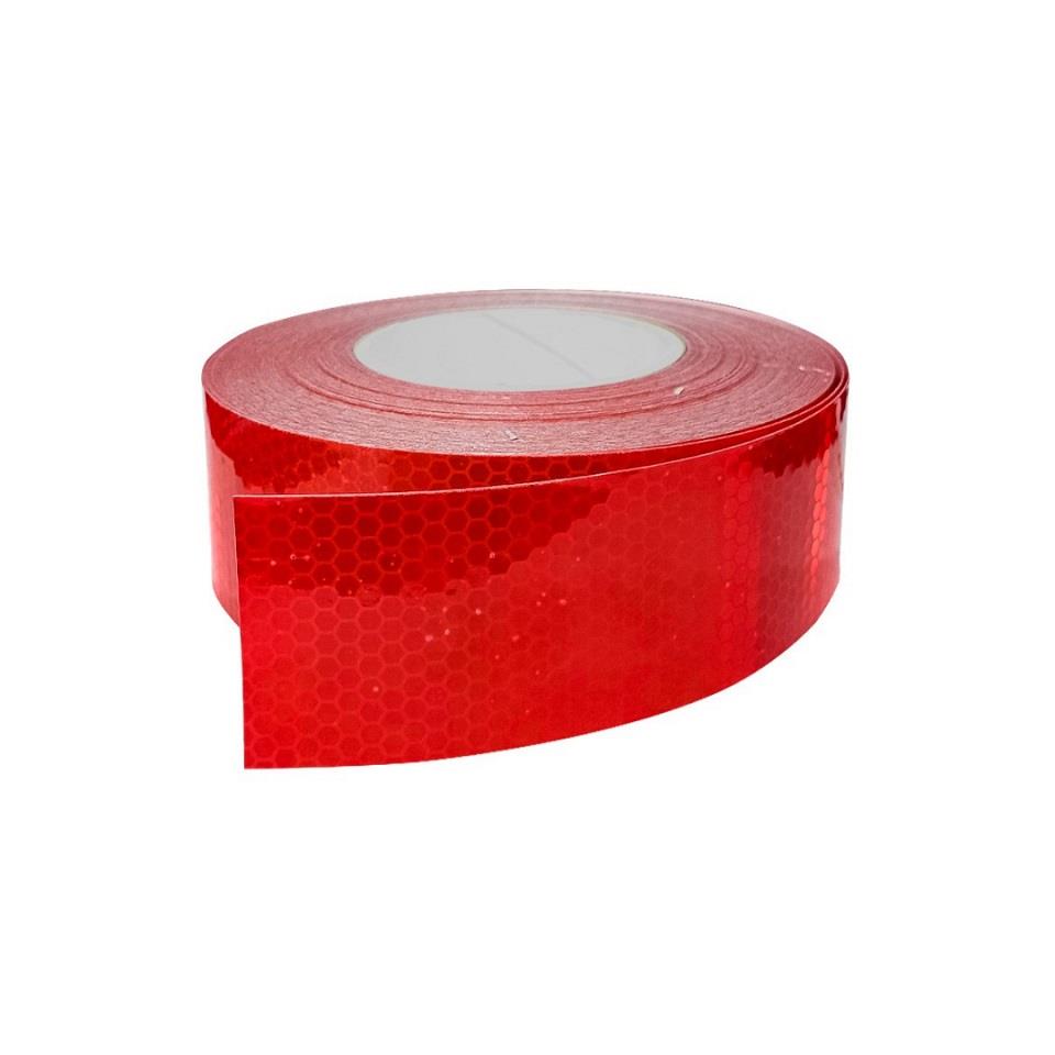 REFLEKTİF ŞERİT 55 MM KIRMIZI (SERT YUZEY) (1 MT FİYATIDIR)