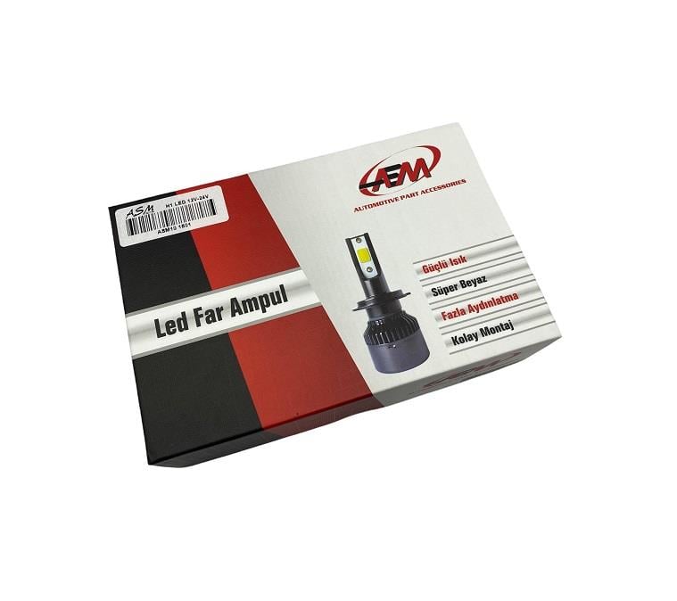 12V-24V H1 COB LED XENON FAR AMPUL SETİ 6000K 8000 LÜMEN CANBUS