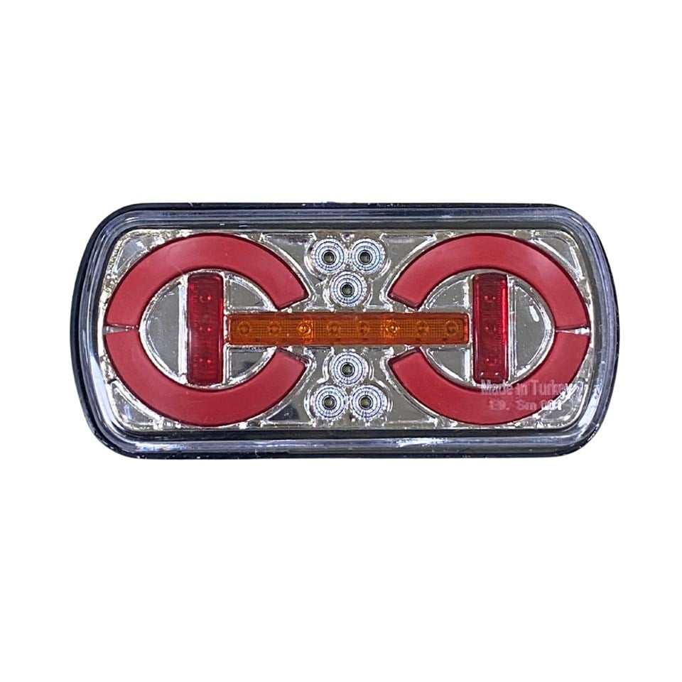 12V-24V STOP LAMBASI LEDLİ (KAYAR SİNYALLİ) (225*105 MM) UNIVERSAL