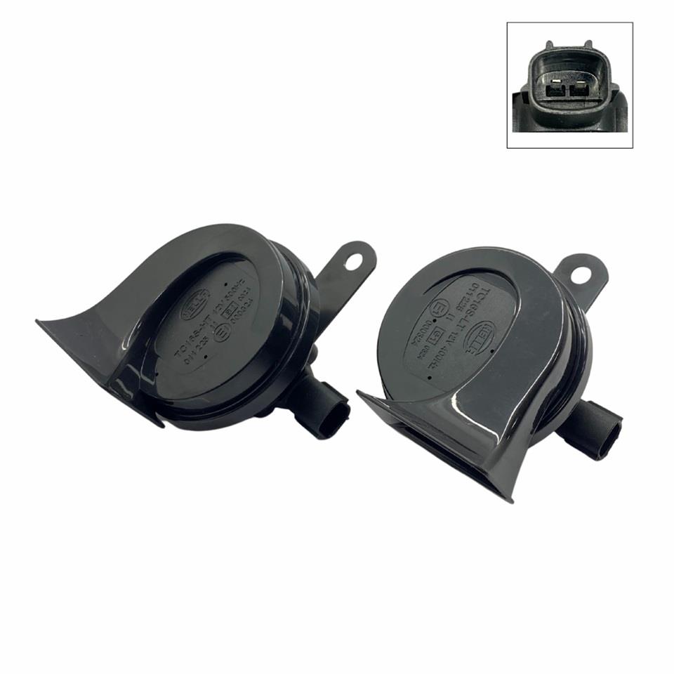 HELLA 12V DADAT KORNA 110 dB 400/500 HZ (MOLEX SOKETLİ) (TAKIM) HYUNDAI
