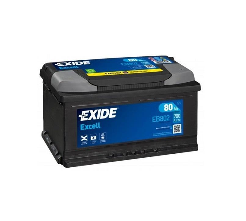 EXIDE 12V 80 AH AKÜ EXCELL 700 A (EN) (315*175*175) (ALÇAK)