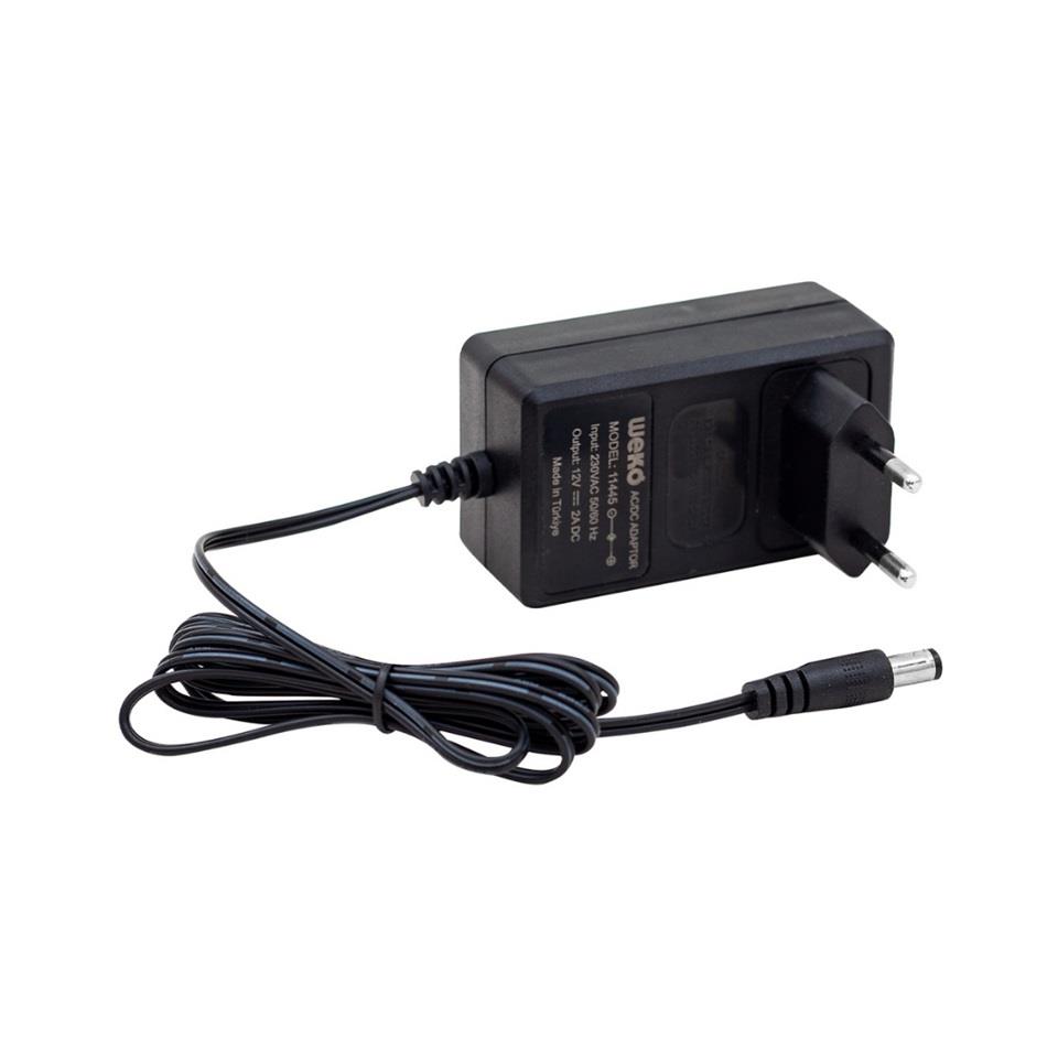 12V ŞARJ REDRESÖRÜ (AKÜ ŞARJ CİHAZI) (ADAPTÖRÜ) (IŞIKSIZ) (2 A)