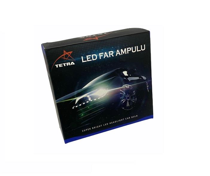 TETRA 9V-32V HB4 9006 CSP LED XENON FAR AMPUL SETİ 6500K 8000 LÜMEN
