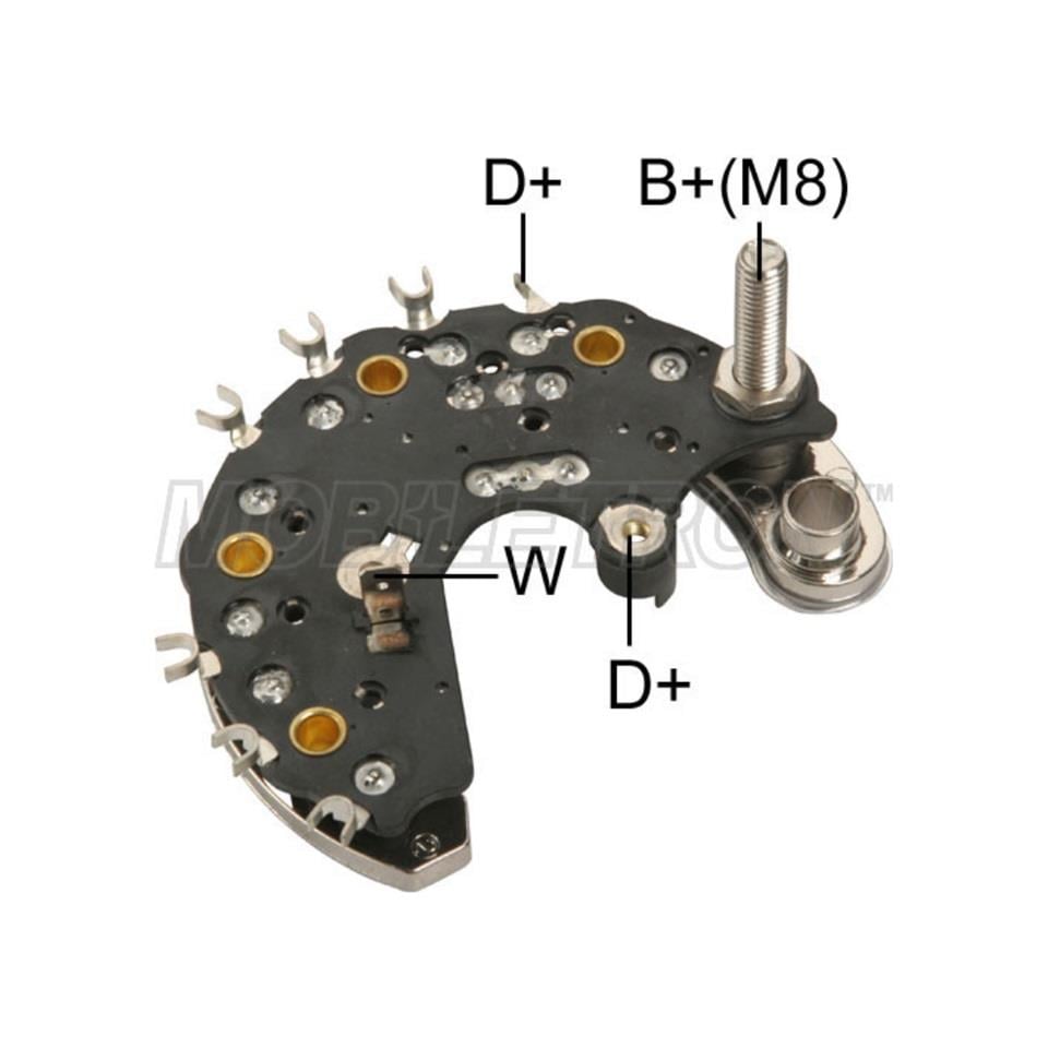 DİYOT TABLASI  VALEO TİPİ 90 A (TEK UÇLU) (İKAZ DİYOTLU) (+)