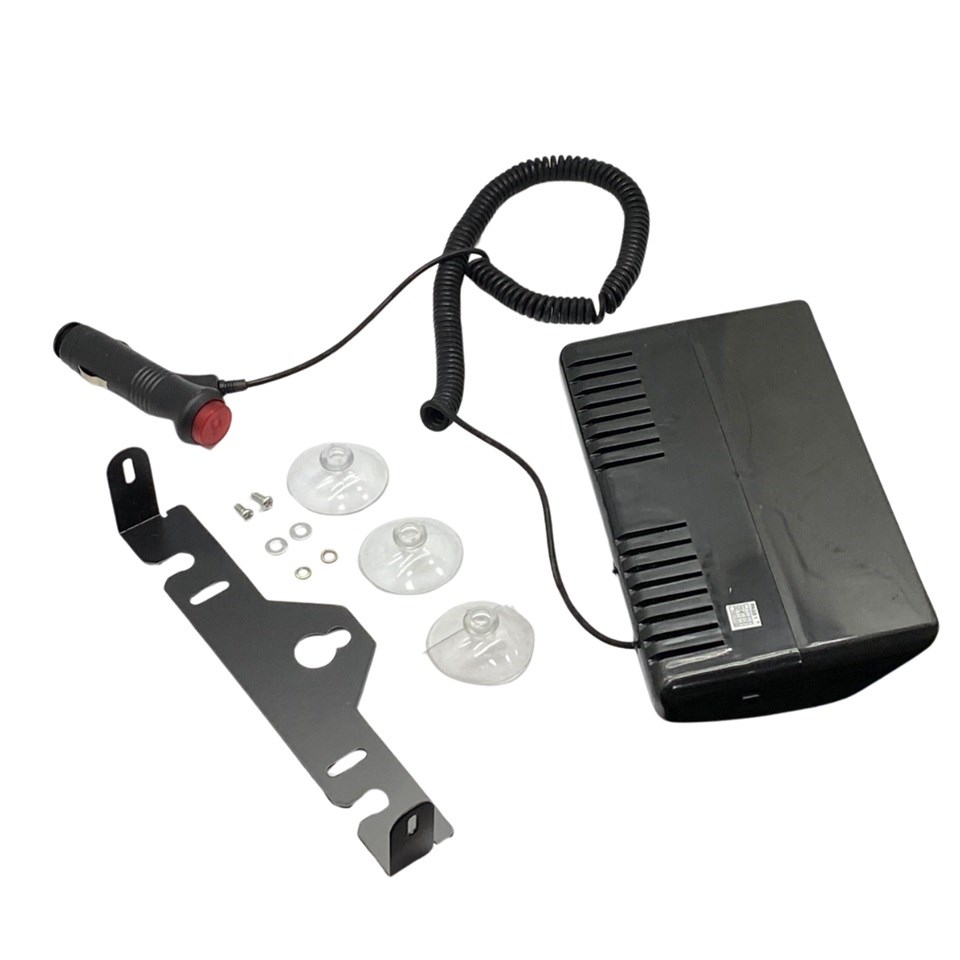 12V ESCORT ÇAKAR FLAŞ LAMBA 18W 6 LEDLİ 10 FONKSİYONLU (TORPİDO ÜSTÜ) (KIRMIZI/MAVİ) (185*105 MM)